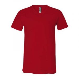 BELLA + CANVAS - Red Unisex VNeck TShirt 3005