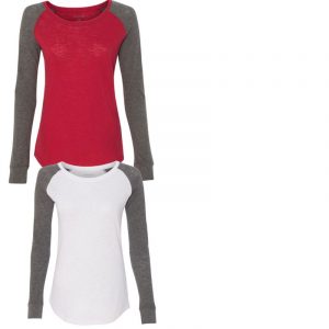 Top Pick - Boxercraft Women’s Preppy Patch Slub Long Sleeve T-Shirt - T66