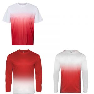 Top Pick - Badger Dri Fit, Lightweight Ombre Performance Garments