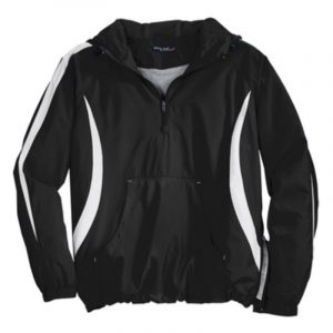 Sport Tek Unisex Quarter Zip Wind Shirt with Hood JST63