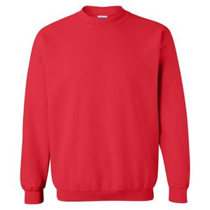 Gildan Unisex Red Crewneck 18000 Choose Color and Logo