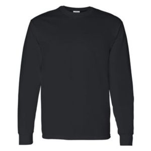 Gildan Black Unisex Long Sleeve Tshirt