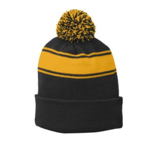 Sport-Tek® Stripe Pom Pom Beanie STC28