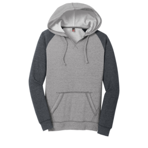 District ® Women’s Lightweight Fleece Raglan Hoodie DT296